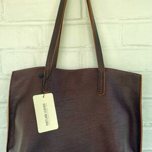 Portland Leather Coldbrew Pebbled Leather Medium August Tote